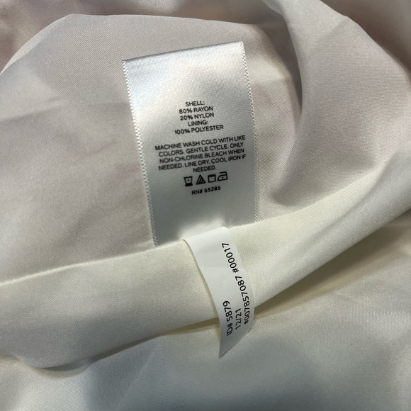 Express Pink Rayon Floral Dress Puff Sleeve Asymmetric One Shoulder Dress XS - Picture 9 of 9